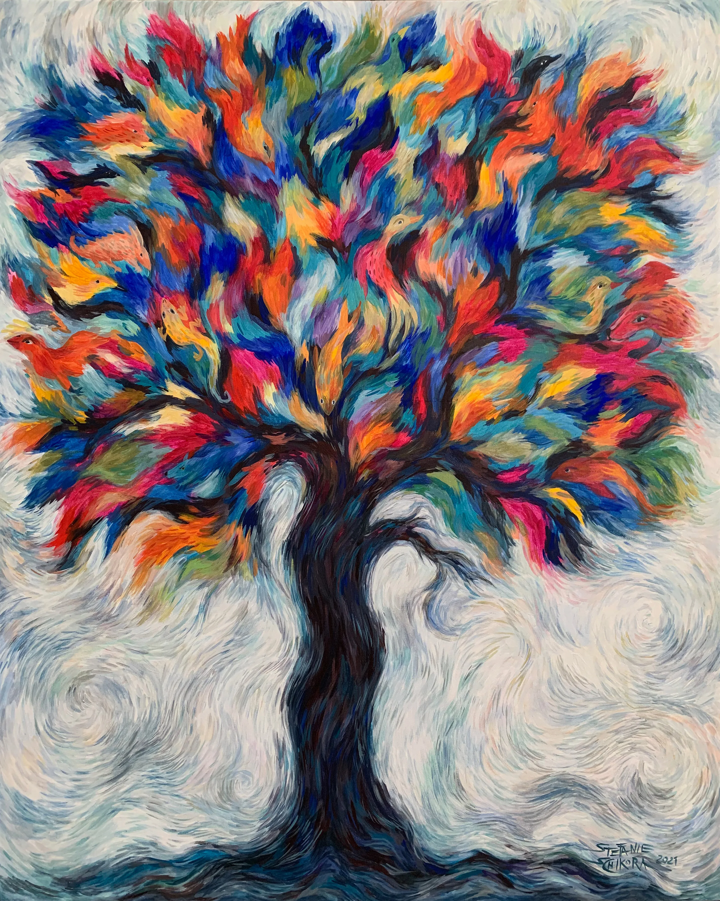 Árbol con vida